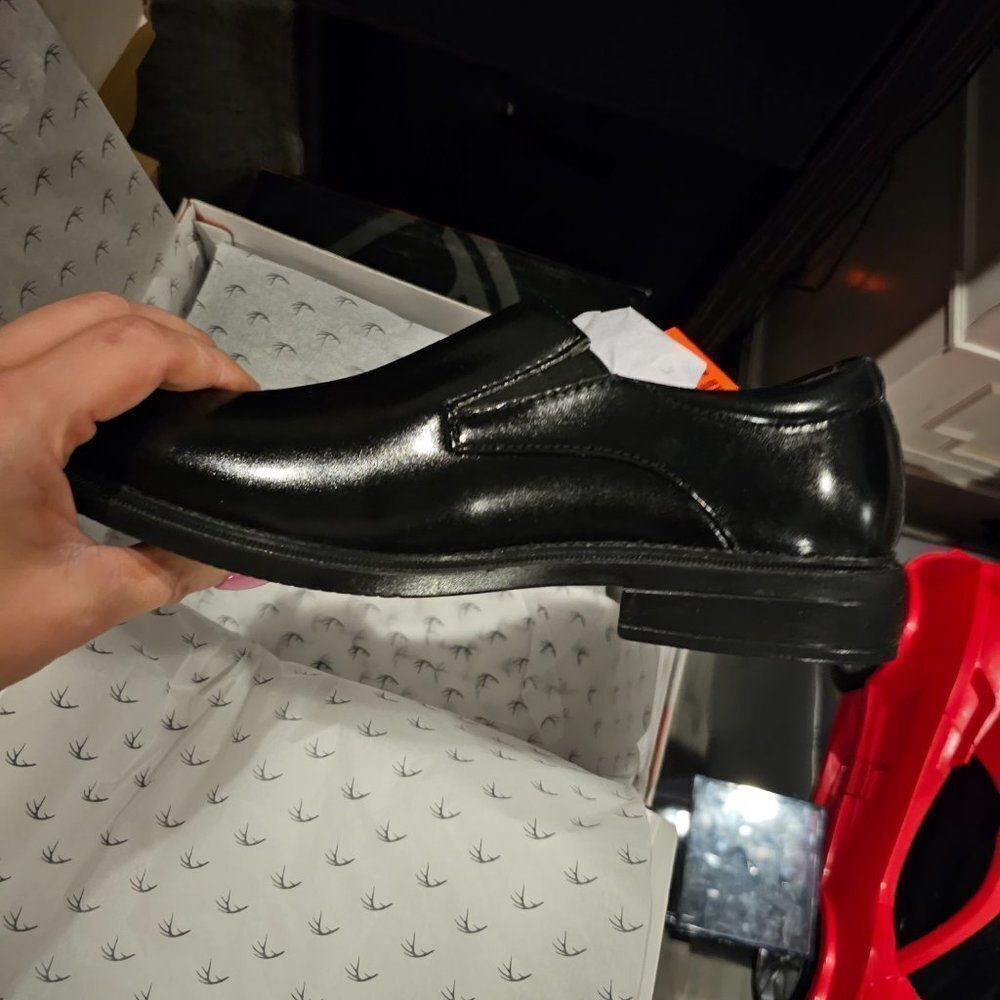 Deer Stags Kids' Wings Dress Comfort Slip-On Shoes Black Size 6 NWT - Picture 8 of 12